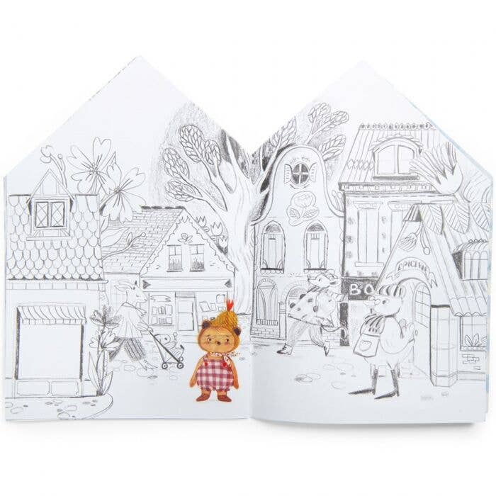 Coloring books (20 pages) w/150 stickers - The Minouchkas (Pack of 6)