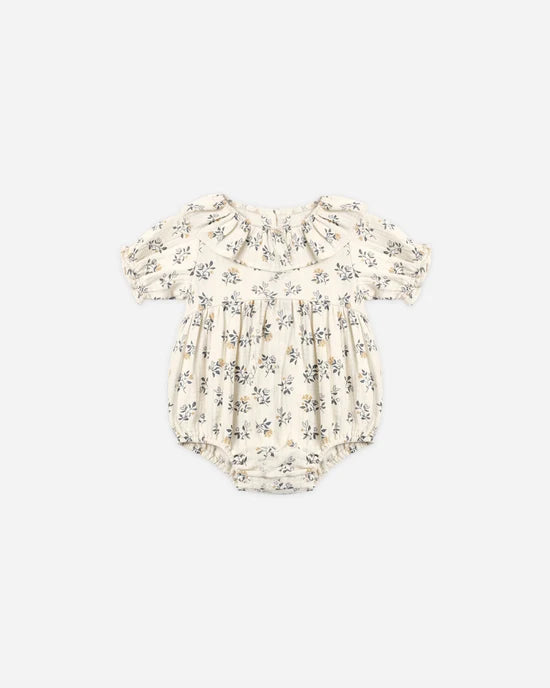 Collared Romper French Floral