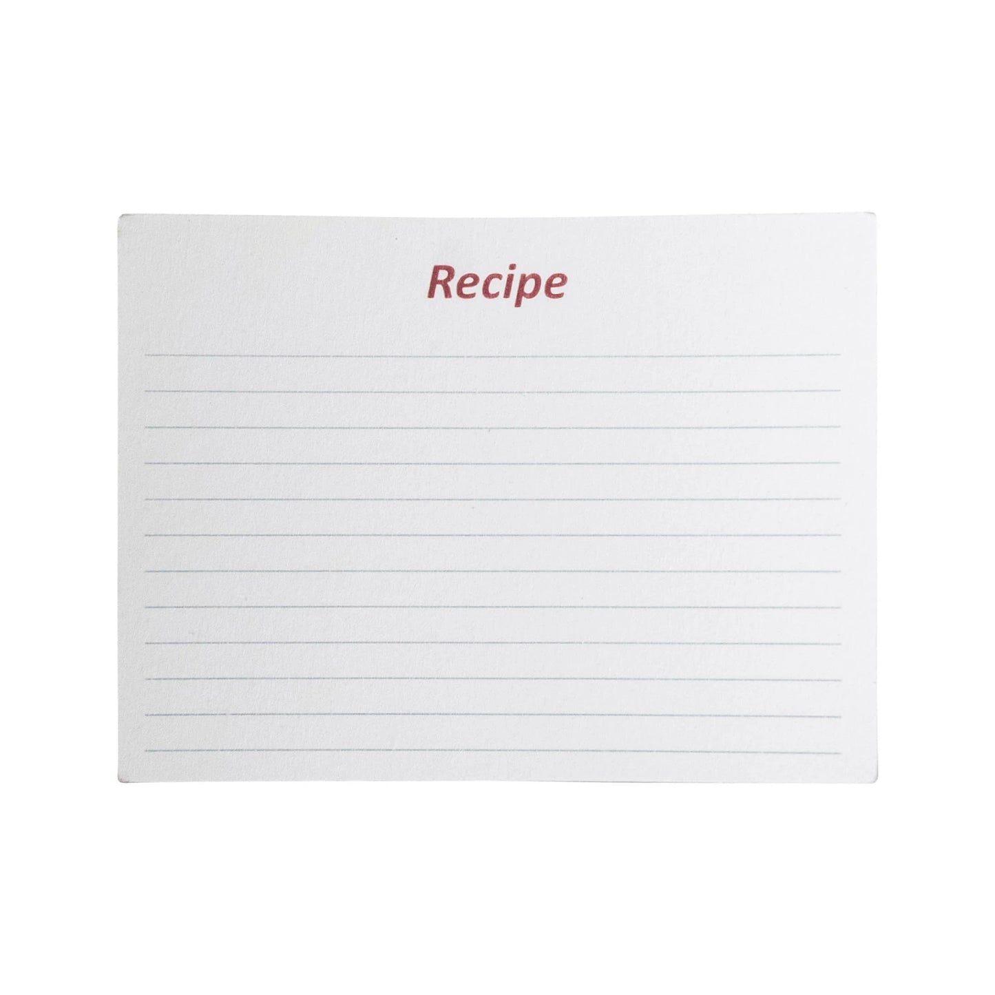 Etched Stainless Steel "Recipes" Box with 36 Recipe Cards, Gold Finish