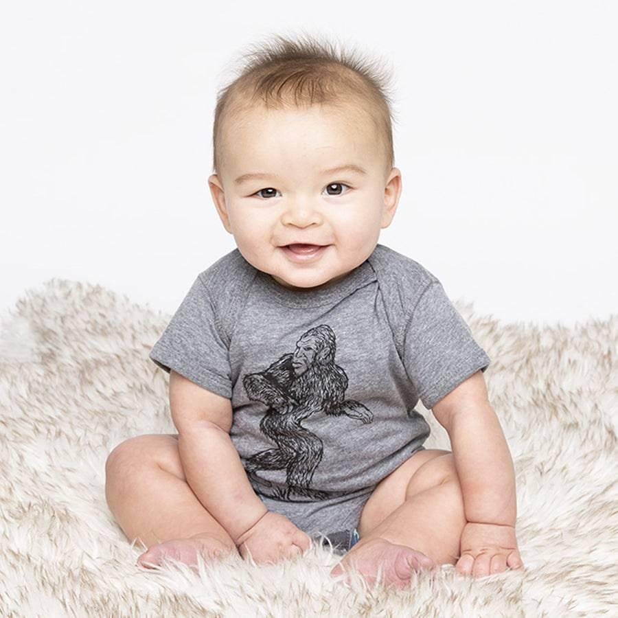 Sashquatch Onesie, Heather Grey