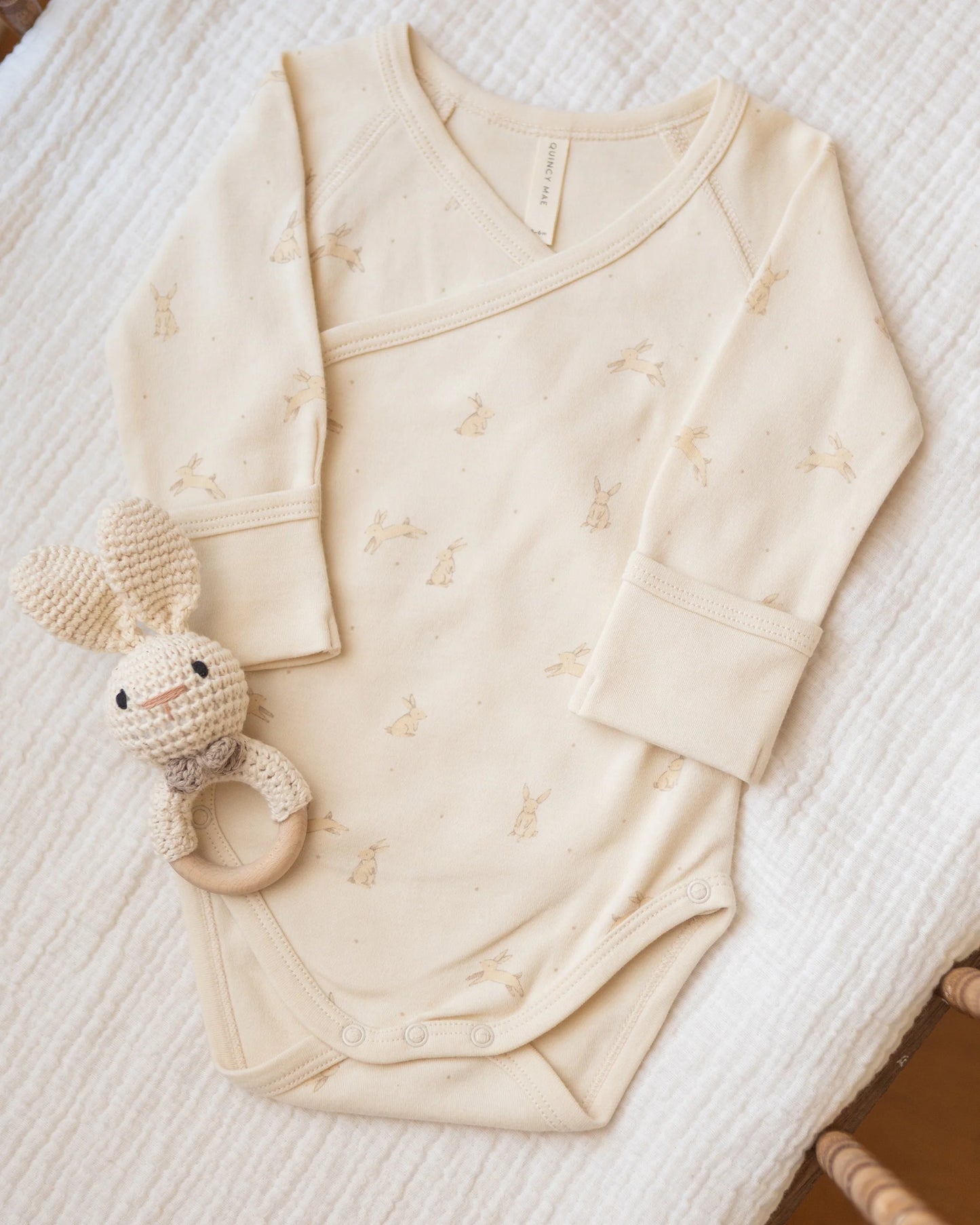 Side Snap Bodysuit Bunnies