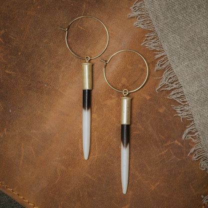 Yellowstone Beth Dutton Earrings, Predominantly White / Long (2.5" - 3.5")