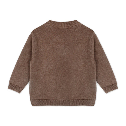 Sheep Jacquard Knit Baby Pullover & Pant SET Organic Cotton