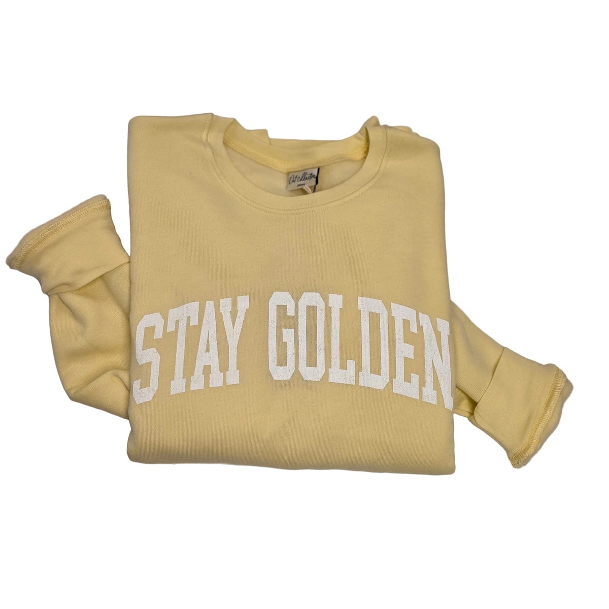 Stay Golden Sweatshirt, Lt Butter