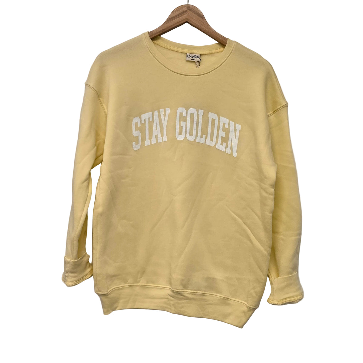 Stay Golden Sweatshirt, Lt Butter