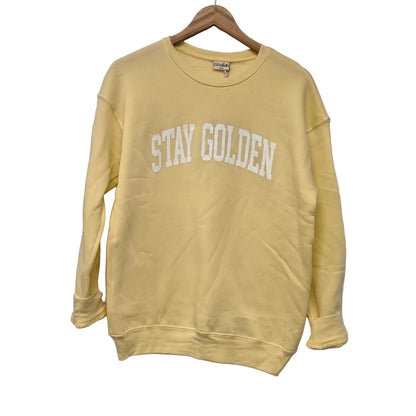 Stay Golden Sweatshirt, Lt Butter
