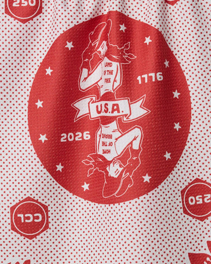 USA Cowgirl Tea Towel