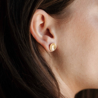 Basin Studs, 24K Gold Plate