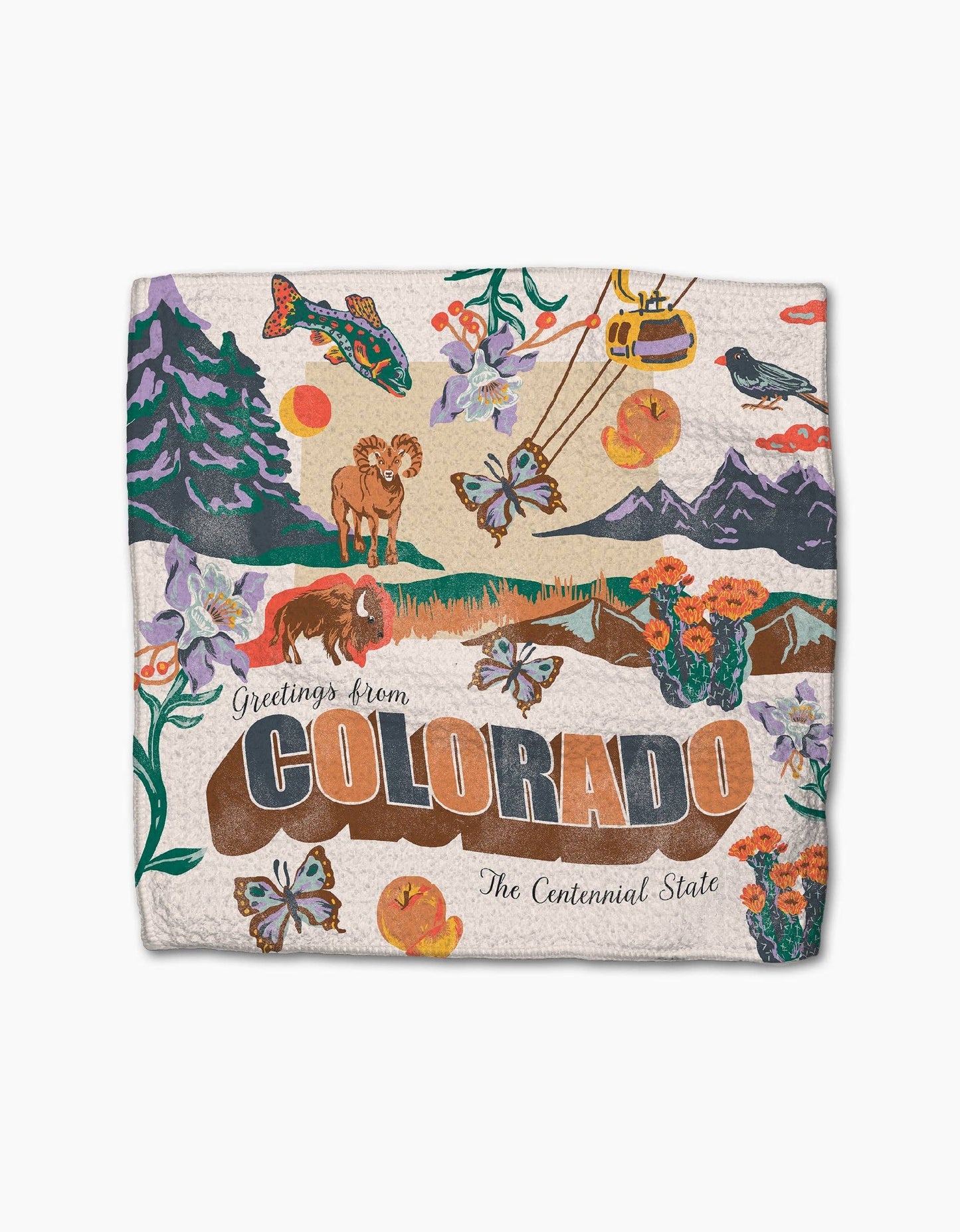 Greetings From Colorado Dishcloth0