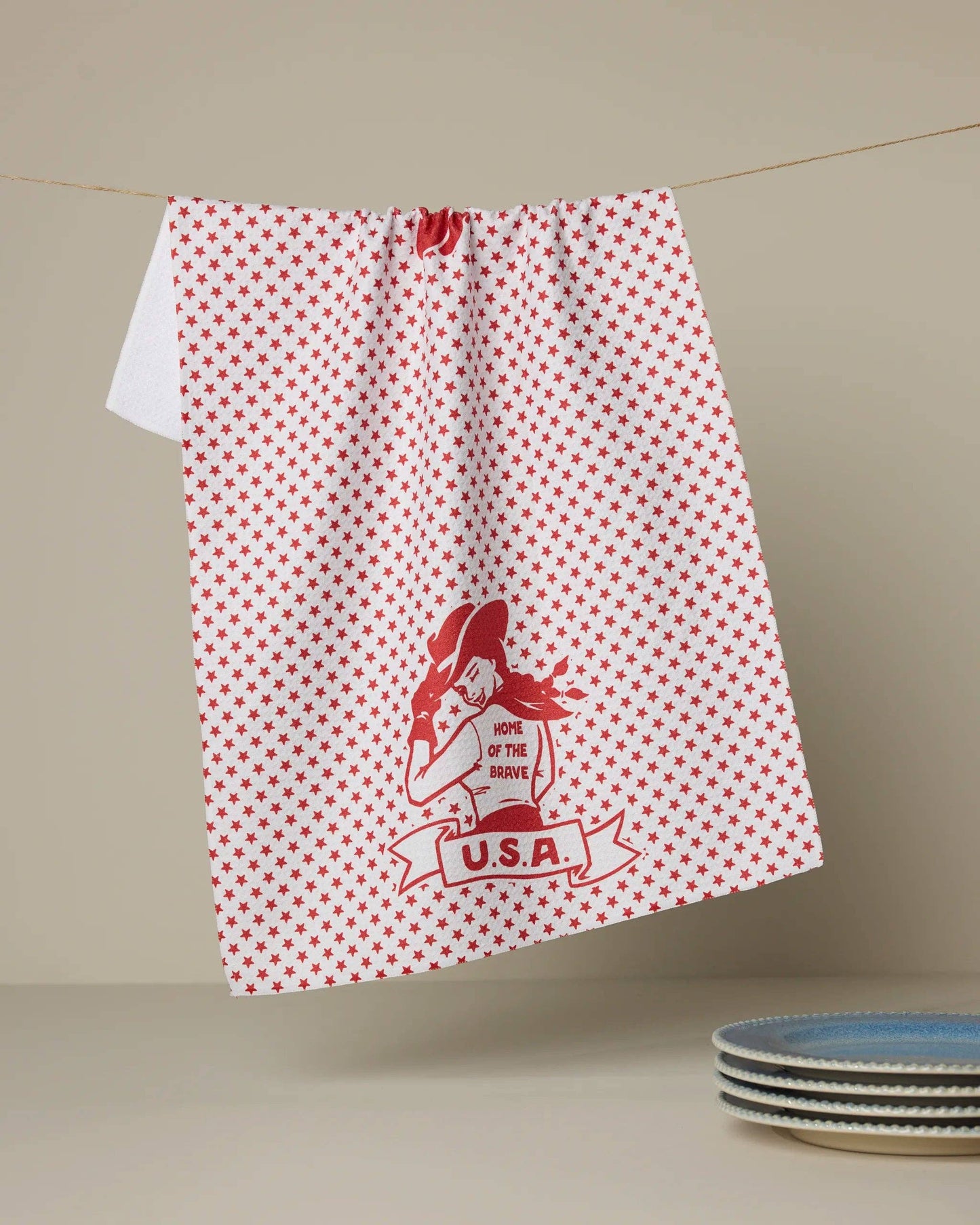 Star Cowgirl Tea Towel