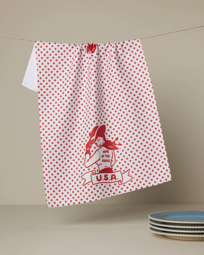 Star Cowgirl Tea Towel