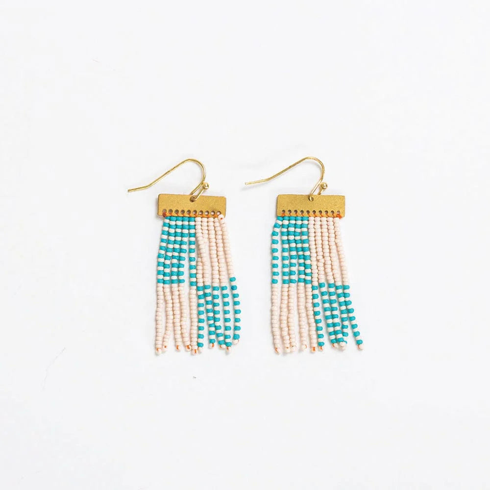 Scout Rectangle Hanger Fringe Earrings
