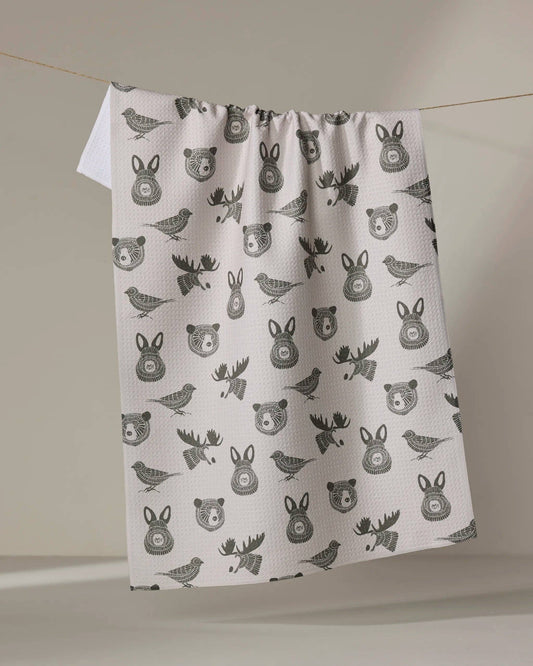 Forest Animals Tea Towel