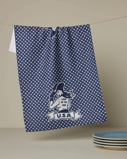 Star Cowgirl Tea Towel