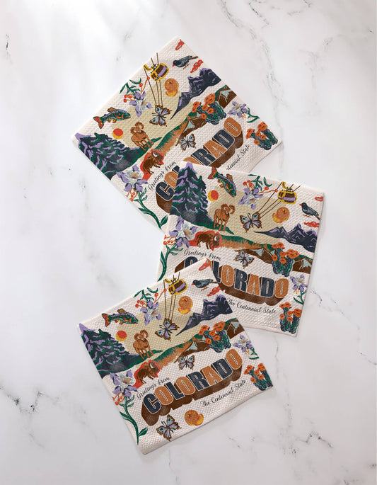 Greetings From Colorado Dishcloth0