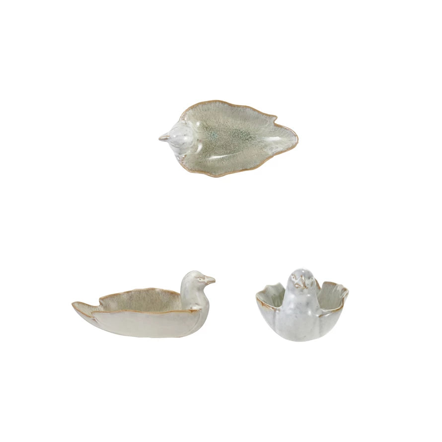 Bird Shaped Dish, White