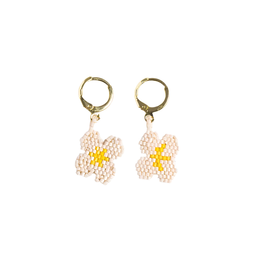 Blossom Four Petal Flower Drop Earrings