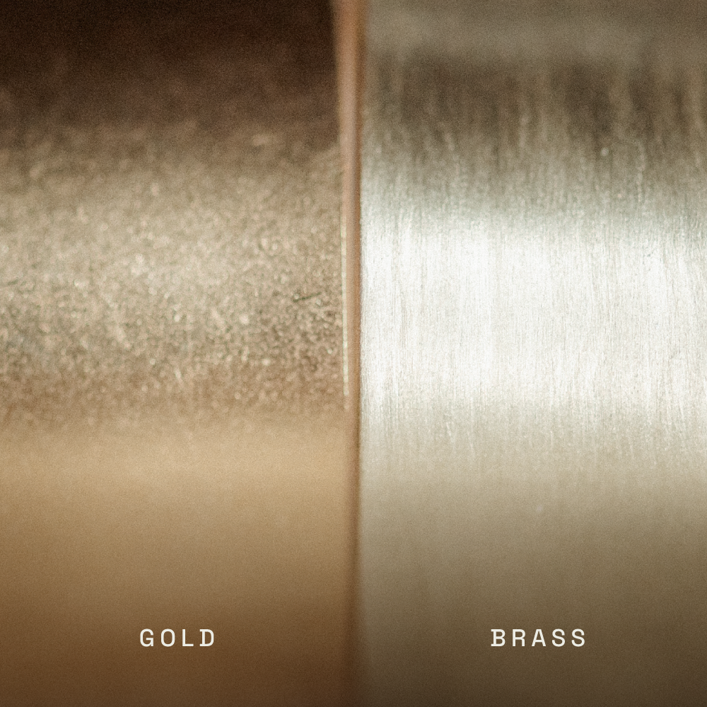 Basin Studs, 24K Gold Plate