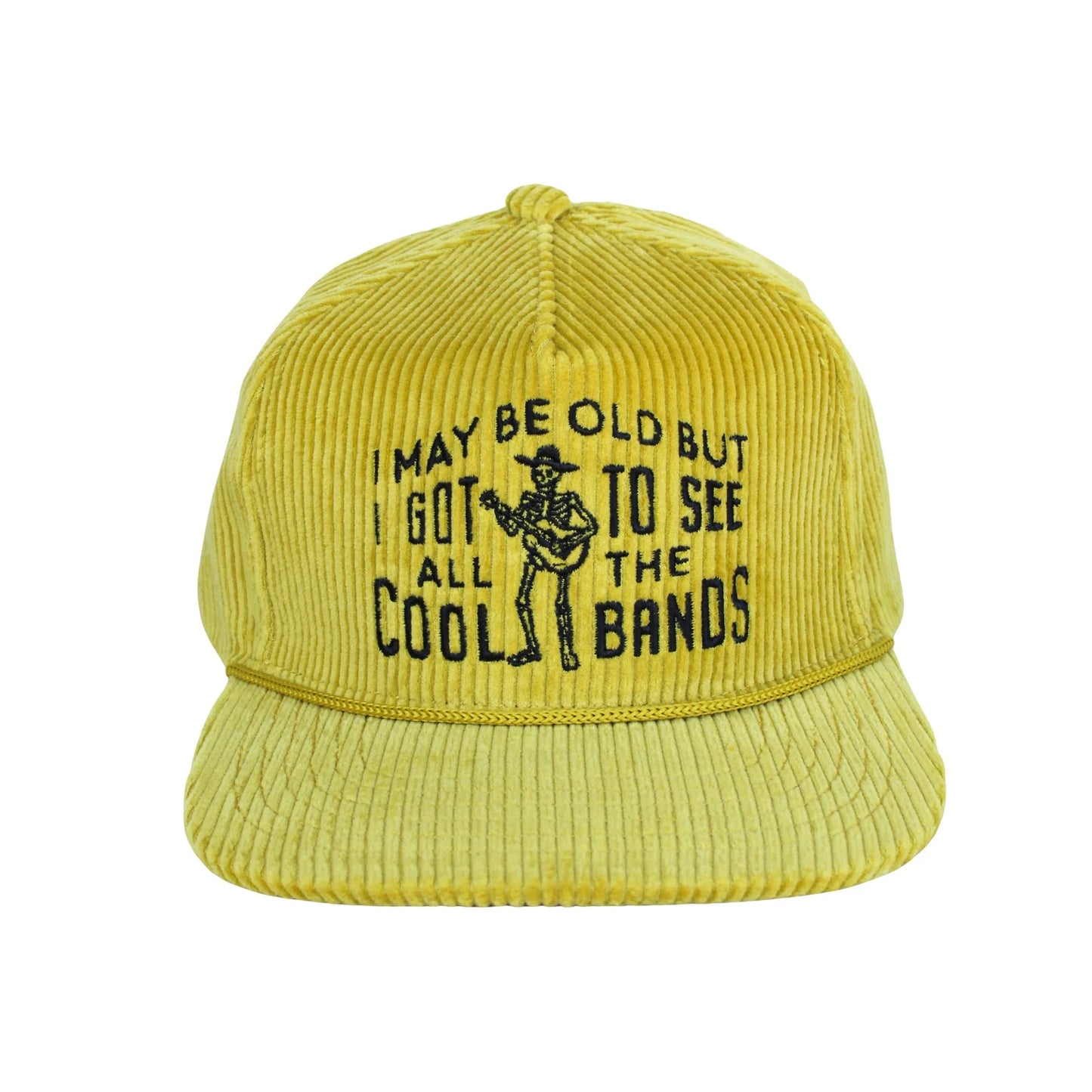 Cool Bands Corduroy Trucker Hat, Chartreuse