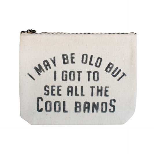 Cool Bands Canvas Zip Bag