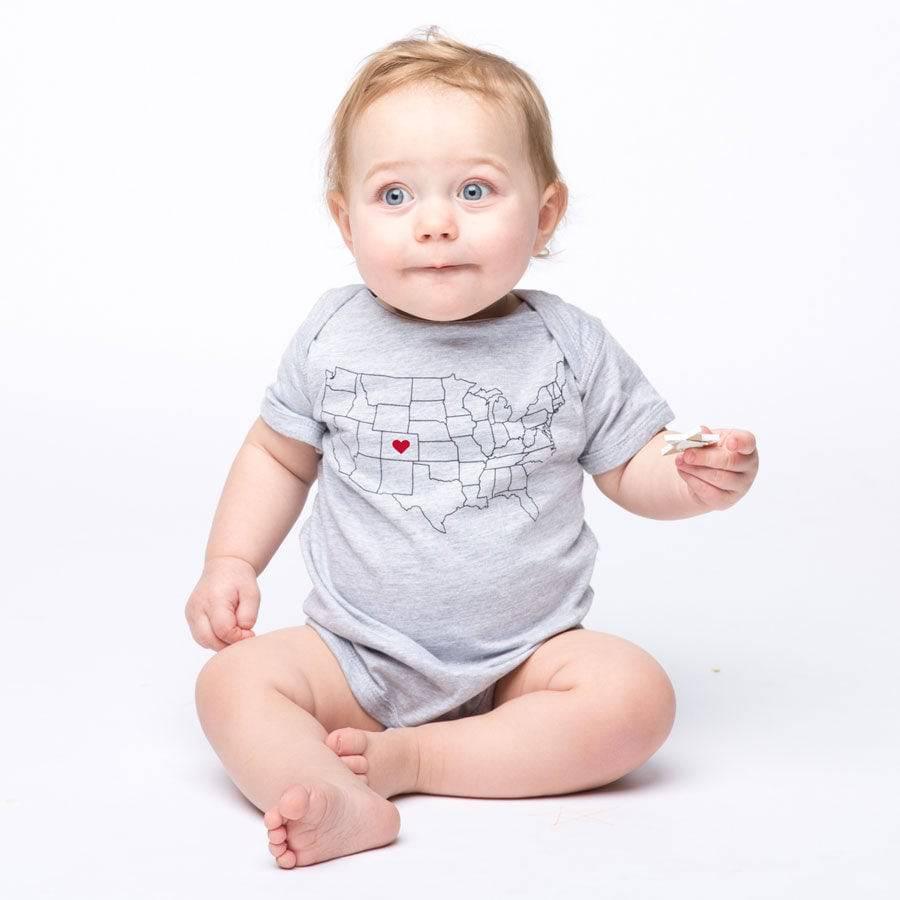Colorado Map Onesies