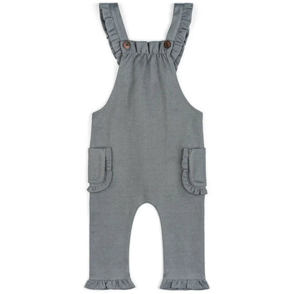Organic Ruffle Overall (Multiple Colors)