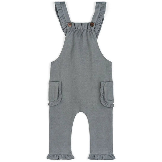Organic Ruffle Overall (Multiple Colors)