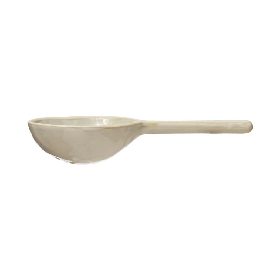 Stoneware Strainer Spoons, S Or L