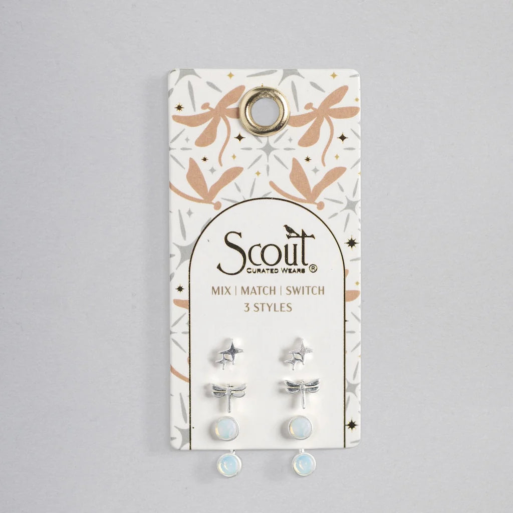 Stud Trio Ear Jacket Set