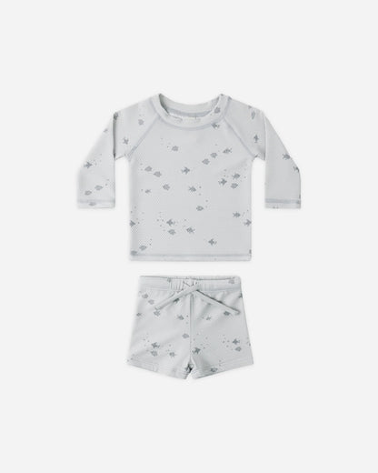 Finn Rashguard + Short Set Fish