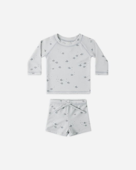 Finn Rashguard + Short Set Fish