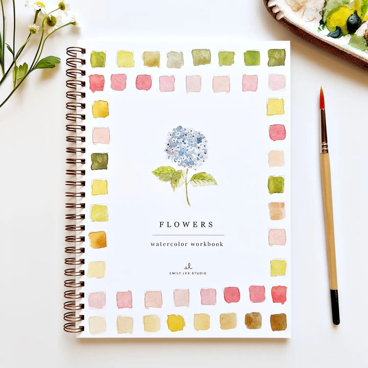 Flowers Watercolor Workbook