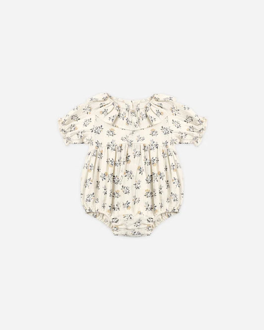 Collared Romper French Floral