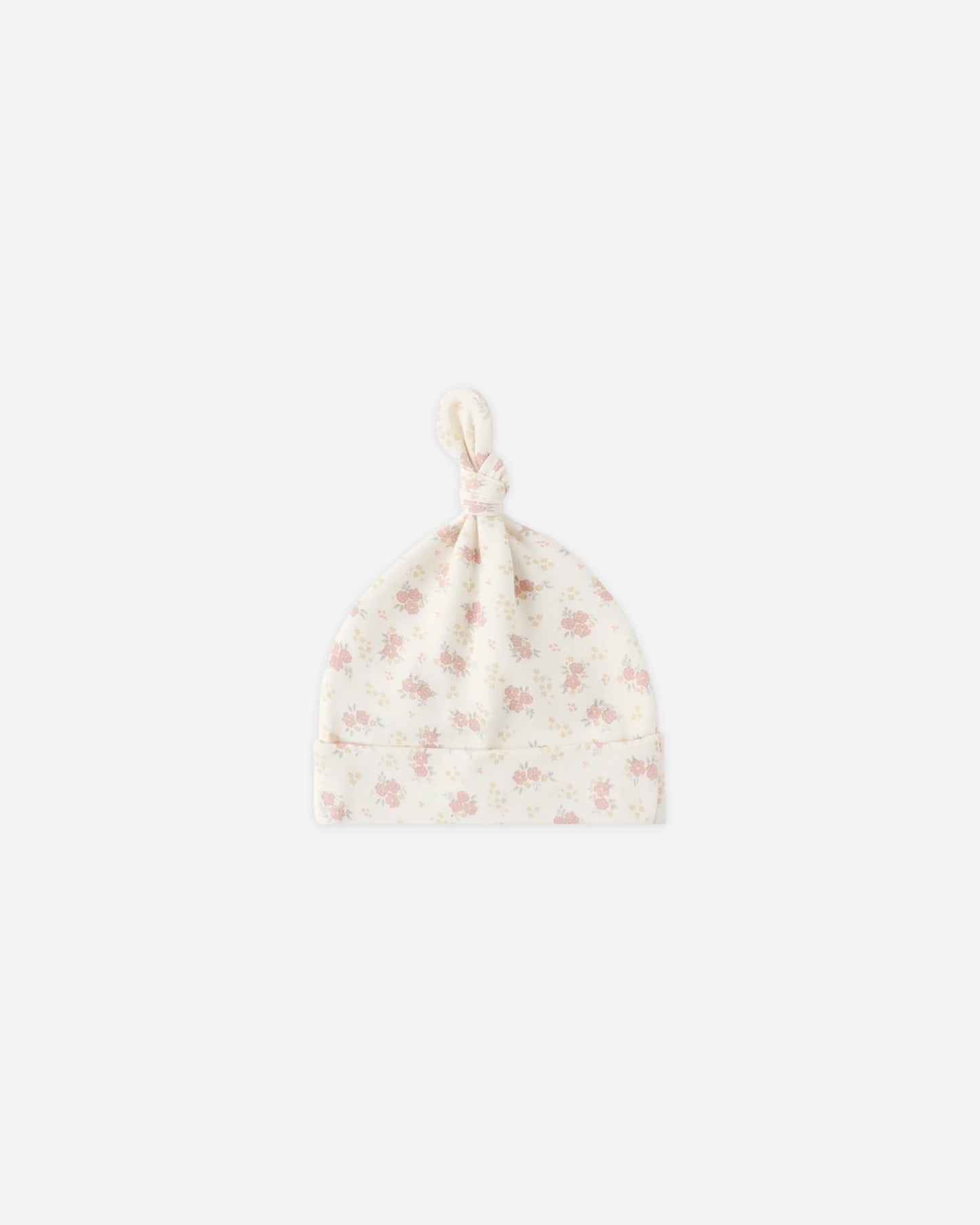 Knotted Baby Hat Flower Field