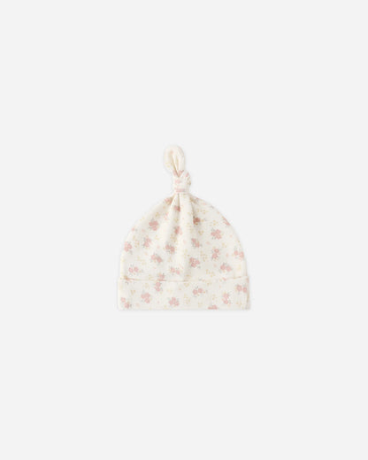 Knotted Baby Hat Flower Field
