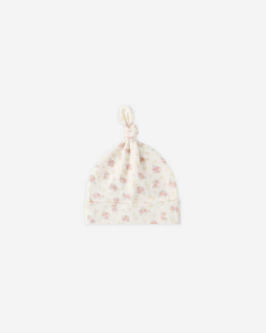 Knotted Baby Hat Flower Field