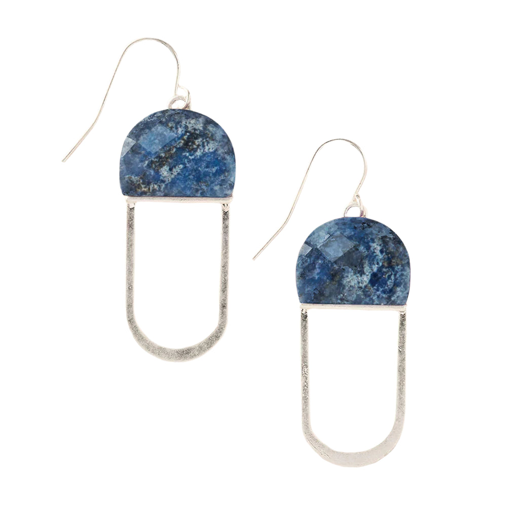 Modern Stone Chandelier Earrings