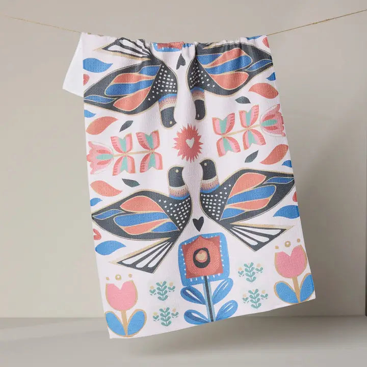 Geometry Kitchen Towels - Valentines Day