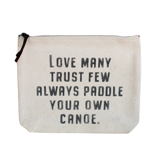 Love Many Canvas Zip Bag