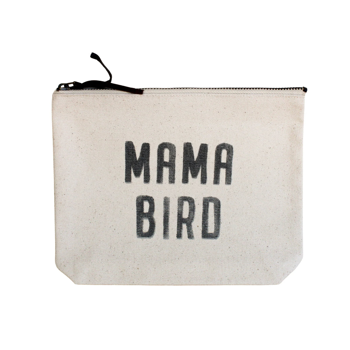 Mama Bird Canvas Zip Bag