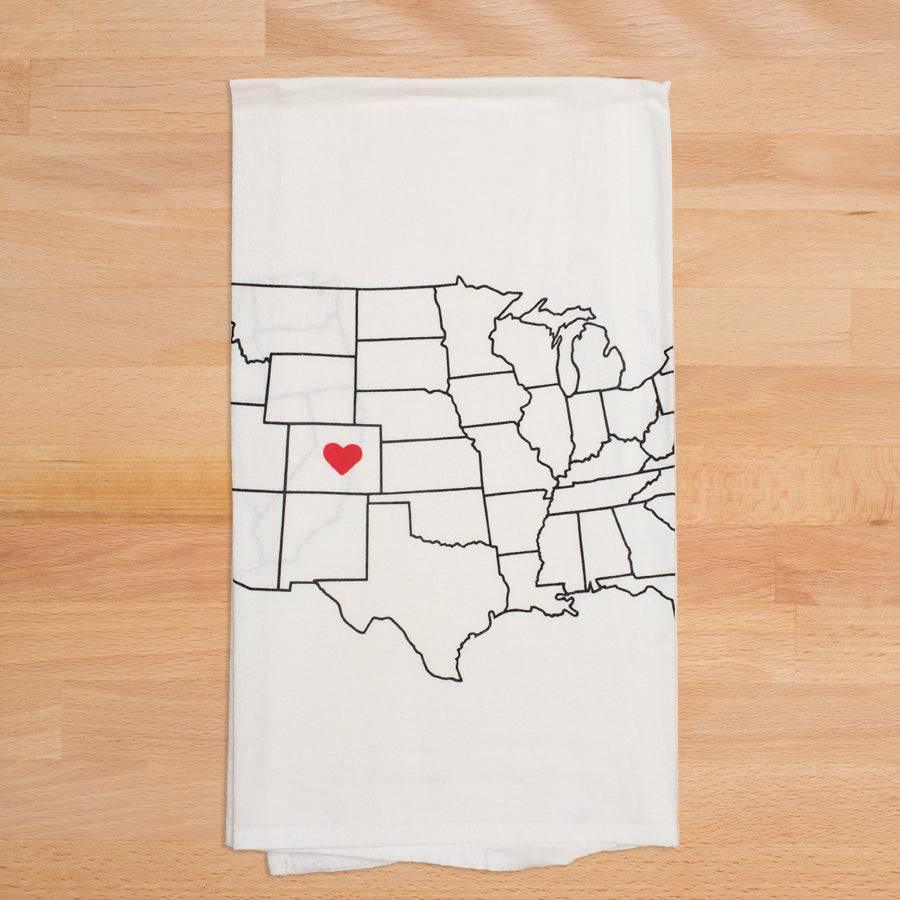 Map Towel, Colorado