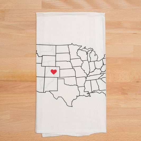 Map Towel, Colorado