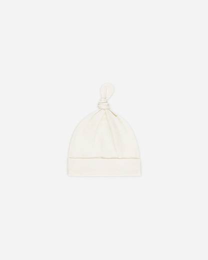 Knotted Baby Hat Natural