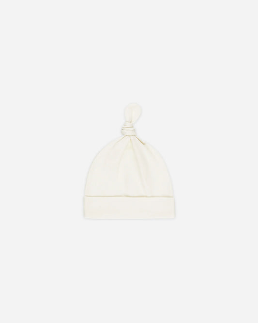 Knotted Baby Hat Natural