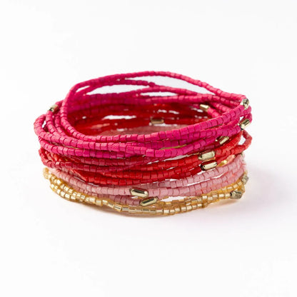 Chelsea 18 Strand Luxe Beaded Bracelet Set