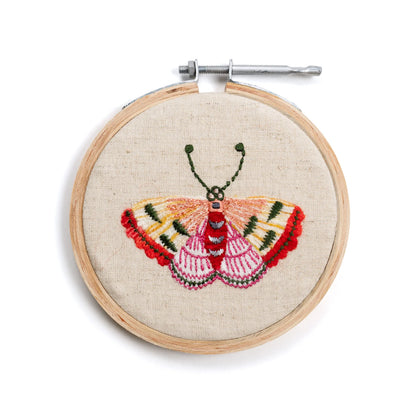 Small Butterfly Embroidery Hoop, 4”