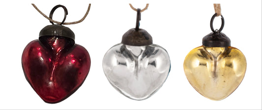 Glass Heart Ornament
