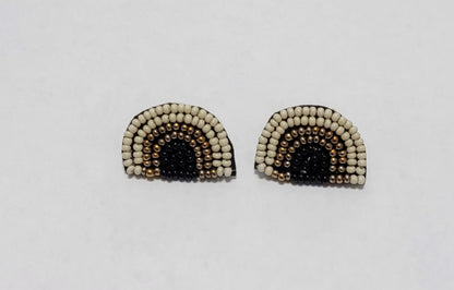 Sophia Rainbow Beaded Post Earrings