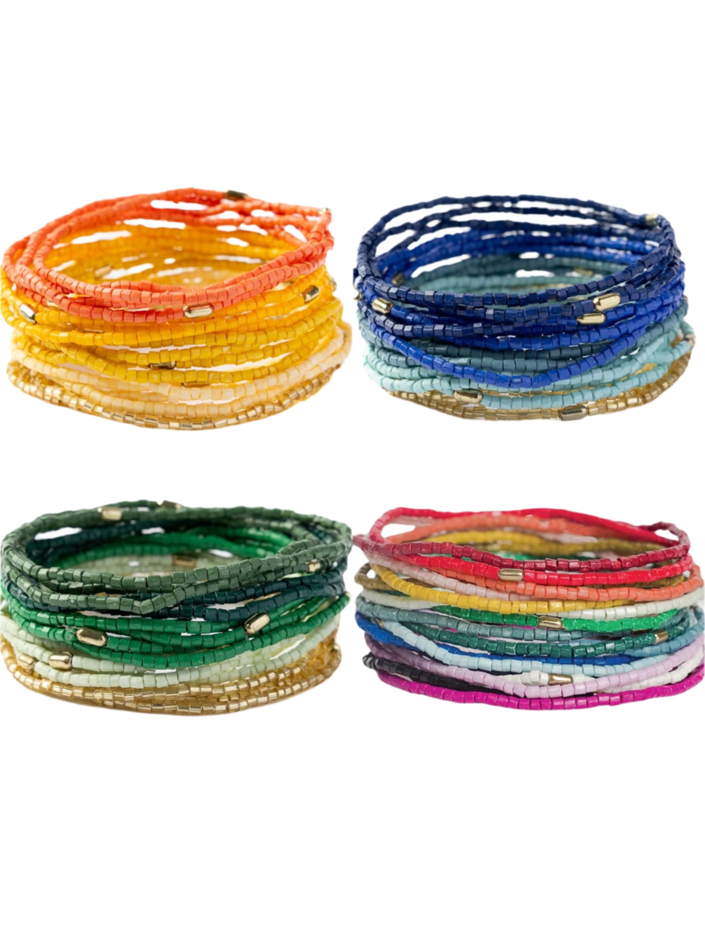 Chelsea 18 Strand Luxe Beaded Bracelet Set