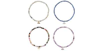Mini Faceted Stone Stacking Bracelet
